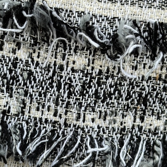 ASOS Black and White Textured Mini Skirt Size 6 - Picture 6 of 10